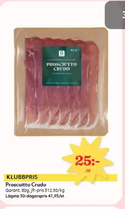 Hemköp KLUBBPRIS Proscuitto Crudo erbjuda