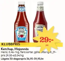 Hemköp Ketchup, Majonnäs erbjuda