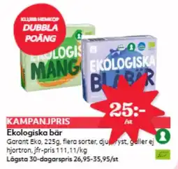 Hemköp Ekologiska bär erbjuda
