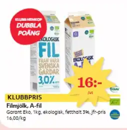 Hemköp Filmjölk, A-fil erbjuda