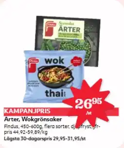 Hemköp Arter, Wokgrönsaker erbjuda