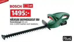 Bauhaus HÄCKSAX EASYHEDGECUT 18V, SEK 1495 erbjuda