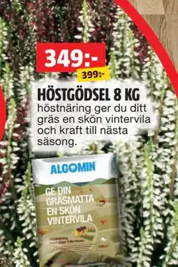 Bauhaus HÖSTGÖDSEL 8 KG, SEK 399 erbjuda