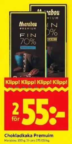 ICA Kvantum Chokladkaka Premuim erbjuda