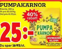 ICA Kvantum PUMPAKÄRNOR erbjuda