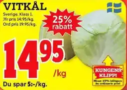 ICA Kvantum VITKÅL erbjuda
