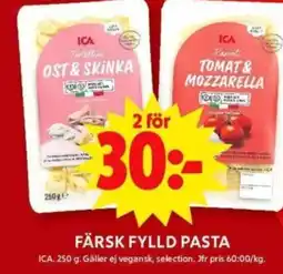 ICA Supermarket FÄRSK FYLLD PASTA erbjuda