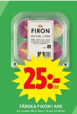 ICA Supermarket FÄRSKA FIKON I ASK erbjuda