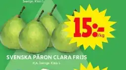 ICA Supermarket SVENSKA PÄRON CLARA FRIJS erbjuda