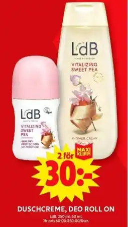 ICA Supermarket DUSCHCREME, DEO ROLL ON erbjuda