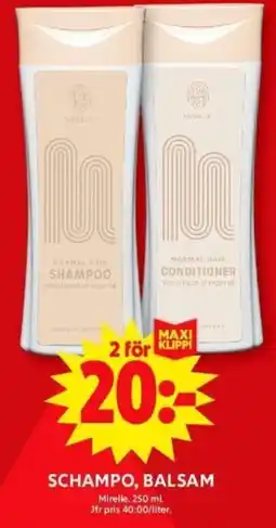 ICA Supermarket SCHAMPO, BALSAM erbjuda