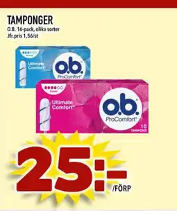 Din Mat TAMPONGER erbjuda