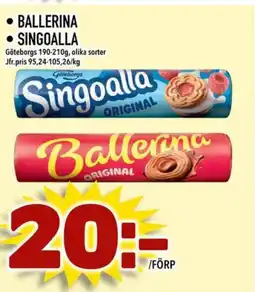 Din Mat BALLERINA SINGOALLA erbjuda