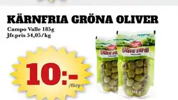 Bonum Matmarknad KÄRNFRIA GRÖNA OLIVER erbjuda