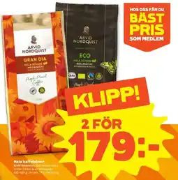 Coop Forum Hela kaffebönor erbjuda