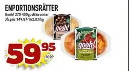 Nya Pulsen ENPORTIONSRÄTTER erbjuda