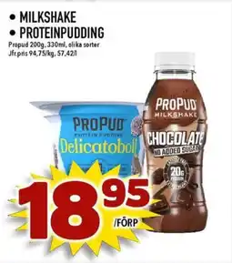 Nya Pulsen MILKSHAKE • PROTEINPUDDING erbjuda
