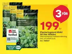 Byggmax Planteringsjord KRAV 50 liter Wiksbo, SEK 199 erbjuda