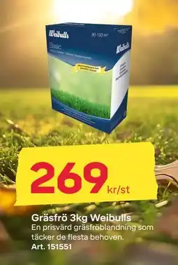 Byggmax Gräsfrö 3kg Weibulls, SEK 269 erbjuda