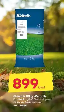 Byggmax Gräsfrö 10kg Weibulls, SEK 899 erbjuda