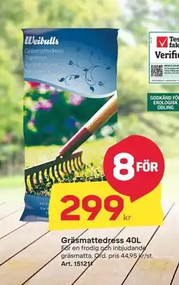 Byggmax Gräsmattedress 40L, SEK 299 erbjuda