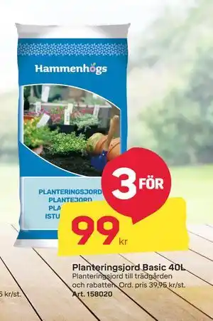 Byggmax Planteringsjord Basic 40L, SEK 99 erbjuda