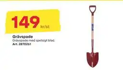 Byggmax Grävspade, SEK 149 erbjuda