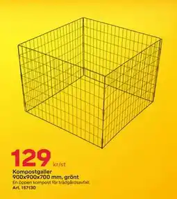Byggmax Kompostgaller 900x900x700 mm, grönt, SEK 129 erbjuda