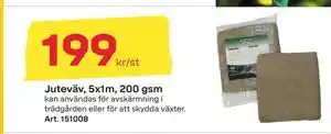 Byggmax Juteväv 5x1m, 200 gsm, SEK 199 erbjuda