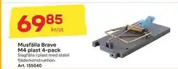 Byggmax Musfälla Brave M4 plast 4-pack, SEK 69.85 erbjuda