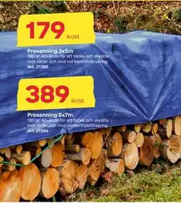 Byggmax Presenning 5x7m, SEK 389 erbjuda