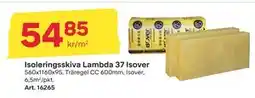 Byggmax Isoleringsskiva Lambda 37 Isover, SEK 54.85 erbjuda