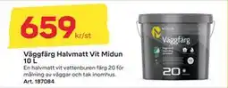 Byggmax Väggfärg Halvmatt Vit Midun 10 L, SEK 659 erbjuda