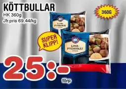 Nya Pulsen HK Köttbullar erbjuda