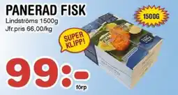 Nya Pulsen LINDSTRÖMS Panerad fisk erbjuda