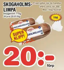 Nya Pulsen SKOGAHOLM Skogaholms- limpa erbjuda