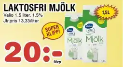 Nya Pulsen VALIO Laktosfri mjölk erbjuda