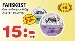 Nya Pulsen CREME BONJOUR Färskost erbjuda