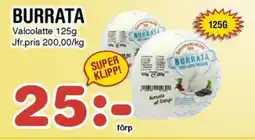 Nya Pulsen VALCOLATTE Burrata erbjuda