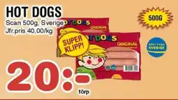 Nya Pulsen SCAN Hot dogs erbjuda