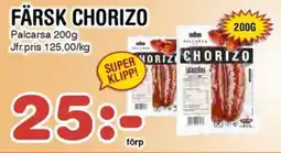 Nya Pulsen PALCARSA Färsk chorizo erbjuda
