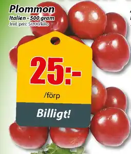 Extra Mjällby Stormarknad Plommon erbjuda