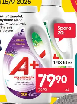 Rusta A+ Tvättmedel, Flytande erbjuda