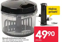 Rusta Manuell Minihackare Med Mixer erbjuda