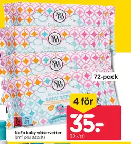 Rusta NoFo Baby Våtservetter erbjuda