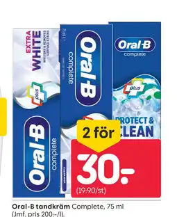 Rusta Oral-B Tandkräm erbjuda