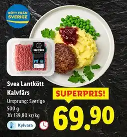 Lidl Svea Lantkött Kalvfärs, SEK 69.9 erbjuda