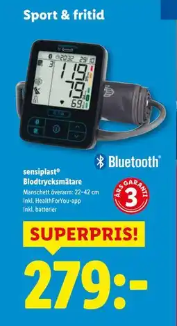 Lidl sensiplast Blodtrycksmätare, SEK 279 erbjuda