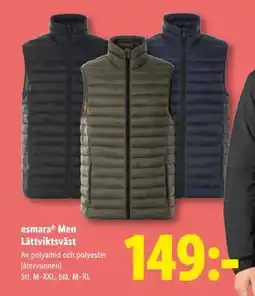 Lidl esmara Men Lättviktsväst, SEK 149 erbjuda