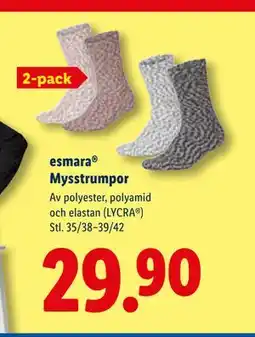 Lidl esmara Mysstrumpor, SEK 29.9 erbjuda